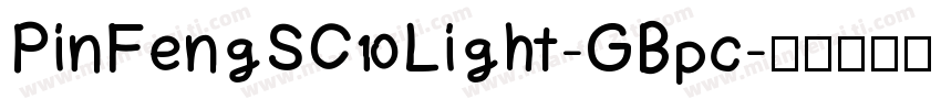 PinFengSC Light-GBpc字体转换
